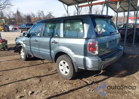 2006 Honda Pilot Lx from USA, damaged, VIN 2HKYF18156H542940